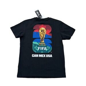 FIFA World Cup 2026 Soccer Adidas Black Short Sleeve T-Shirt; Small; NWT